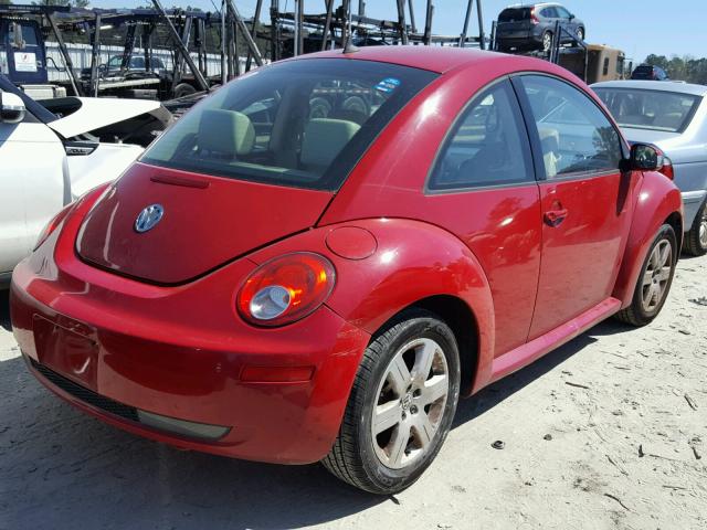 3VWRW31C57M515659 - 2007 VOLKSWAGEN NEW BEETLE RED photo 4