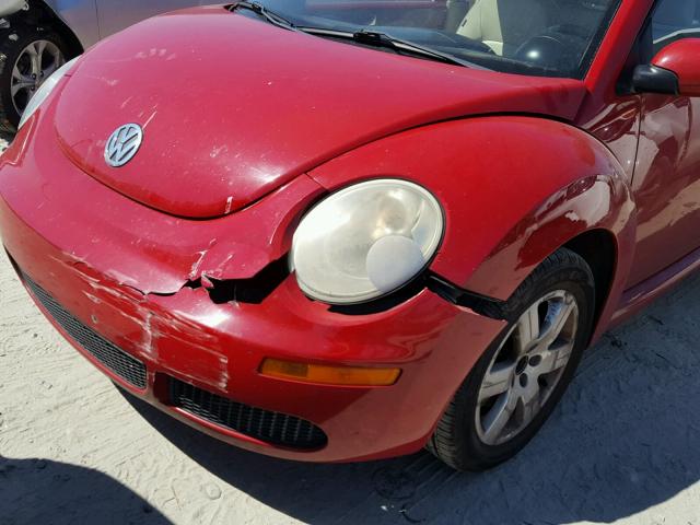 3VWRW31C57M515659 - 2007 VOLKSWAGEN NEW BEETLE 红色 照片 9
