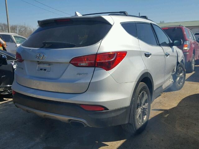 5XYZU3LB9EG161572 - 2014 HYUNDAI SANTA FE S SILVER photo 4