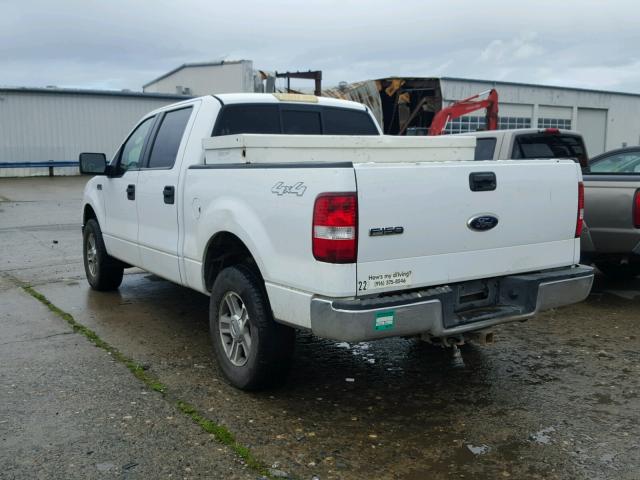 1FTPW14538FB77675 - 2008 FORD F150 SUPER WHITE photo 3