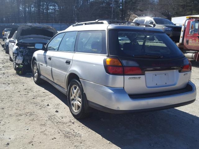 4S3BH675X47621278 - 2004 SUBARU LEGACY OUT SILVER photo 3