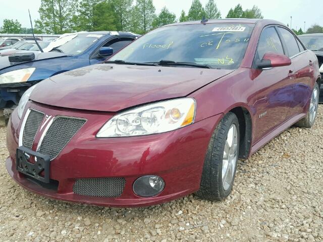 1G2ZM577694192045 - 2009 PONTIAC G6 GXP BURGUNDY photo 2