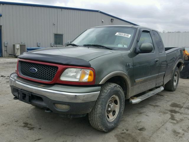 2FTRX18L03CA40048 - 2003 FORD F150 GREEN photo 2