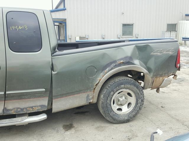 2FTRX18L03CA40048 - 2003 FORD F150 GREEN photo 9