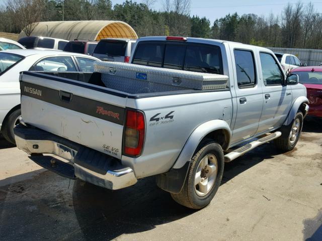 1N6ED27Y1YC435781 - 2000 NISSAN FRONTIER C SILVER photo 4