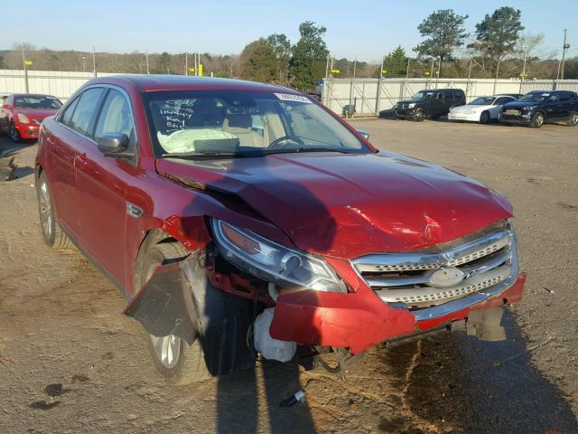 1FAHP2FW6AG114444 - 2010 FORD TAURUS LIM RED photo 1