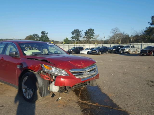 1FAHP2FW6AG114444 - 2010 FORD TAURUS LIM RED photo 9