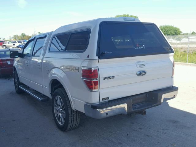 1FTFW1ET6EFC63356 - 2014 FORD F150 SUPER WHITE photo 3