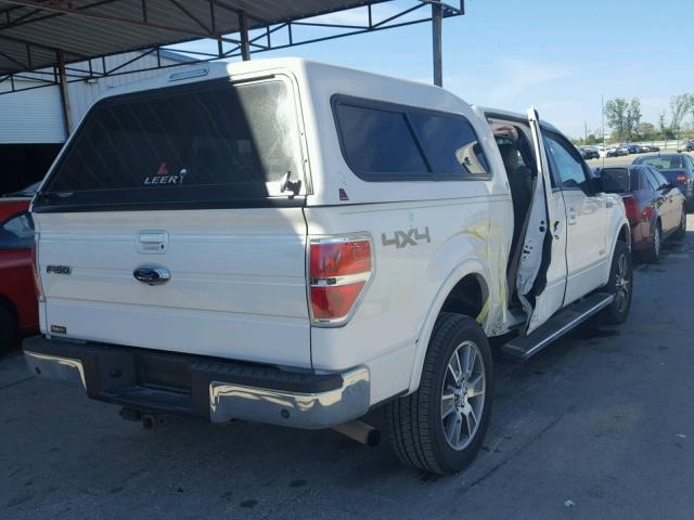 1FTFW1ET6EFC63356 - 2014 FORD F150 SUPER WHITE photo 4