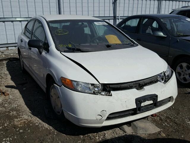 2HGFA15448H013710 - 2008 HONDA CIVIC DX-G WHITE photo 1