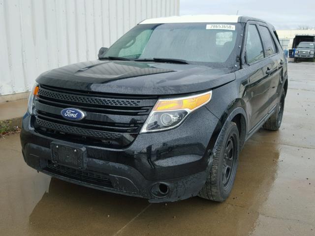 1FM5K8AR9DGC73006 - 2013 FORD EXPLORER P BLACK photo 2