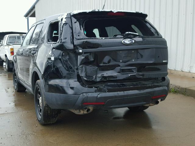 1FM5K8AR9DGC73006 - 2013 FORD EXPLORER P BLACK photo 3