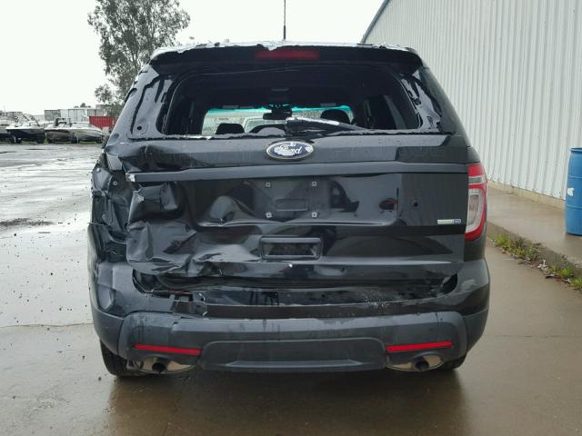 1FM5K8AR9DGC73006 - 2013 FORD EXPLORER P BLACK photo 9