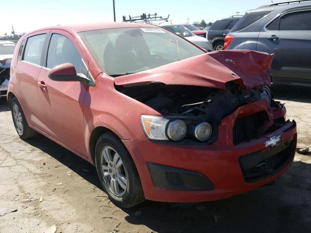 1G1JC6SG9D4209012 - 2013 CHEVROLET SONIC LT RED photo 1