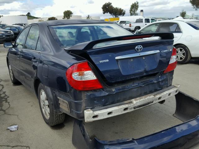 4T1BE30K43U234471 - 2003 TOYOTA CAMRY LE BLUE photo 3