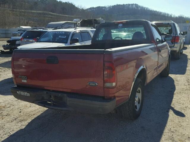 2FTRF17294CA78116 - 2004 FORD F-150 HERI RED photo 4