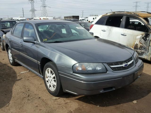 2G1WF52E749389366 - 2004 CHEVROLET IMPALA GRAY photo 1