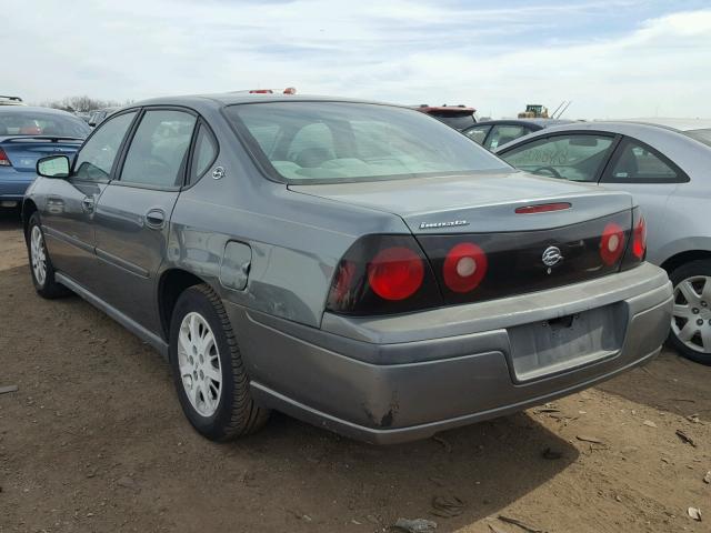 2G1WF52E749389366 - 2004 CHEVROLET IMPALA GRAY photo 3