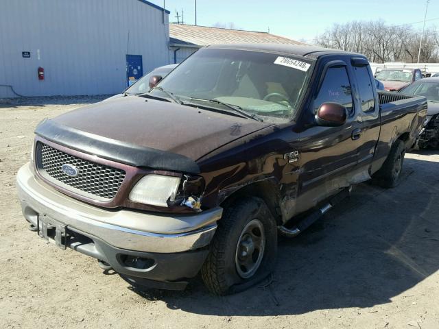 1FTRX18W5YNB65915 - 2000 FORD F150 MAROON photo 2