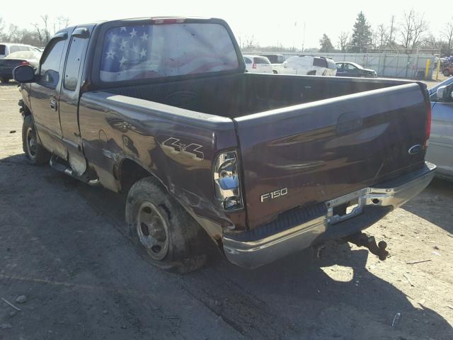 1FTRX18W5YNB65915 - 2000 FORD F150 MAROON photo 3