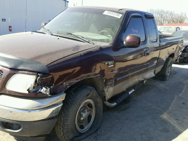 1FTRX18W5YNB65915 - 2000 FORD F150 MAROON photo 9