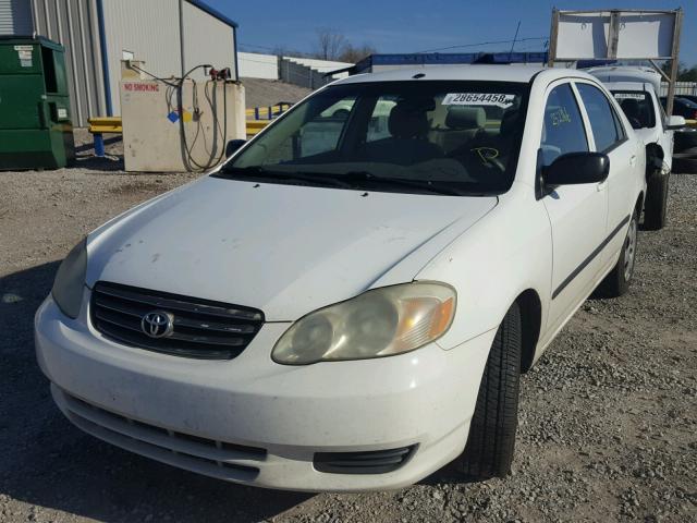 JTDBR32E830012247 - 2003 TOYOTA COROLLA CE WHITE photo 2