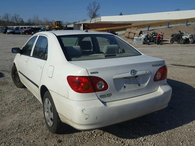 JTDBR32E830012247 - 2003 TOYOTA COROLLA CE WHITE photo 3