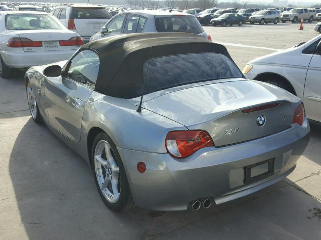 4USBU53516LX01097 - 2006 BMW Z4 3.0SI SILVER photo 3