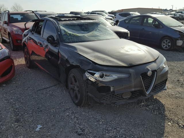 ZARFAEDN2H7543577 - 2017 ALFA ROMEO GIULIA Q4 შავი ფოტო 1