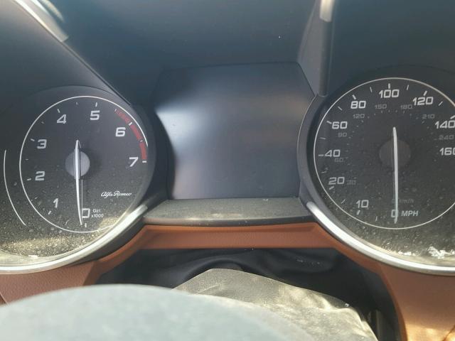 ZARFAEDN2H7543577 - 2017 ALFA ROMEO GIULIA Q4 შავი ფოტო 8