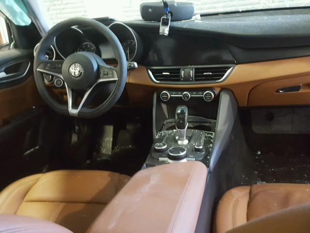 ZARFAEDN2H7543577 - 2017 ALFA ROMEO GIULIA Q4 შავი ფოტო 9