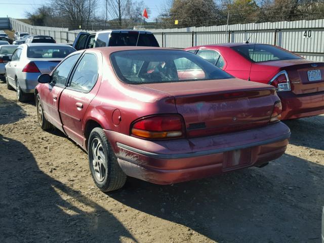 1B3EJ56H6SN577426 - 1995 DODGE STRATUS ES MAROON photo 3