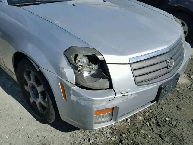 1G6DM57N730123595 - 2003 CADILLAC CTS SILVER photo 9