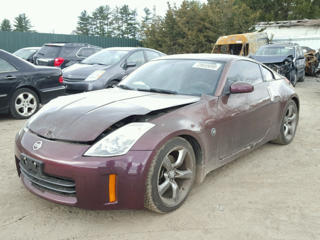 JN1AZ34E36M350275 - 2006 NISSAN 350Z COUPE PURPLE photo 2