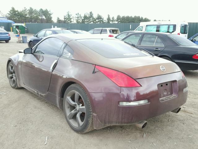 JN1AZ34E36M350275 - 2006 NISSAN 350Z COUPE PURPLE photo 3