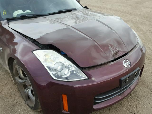 JN1AZ34E36M350275 - 2006 NISSAN 350Z COUPE PURPLE photo 9