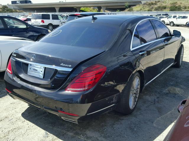 WDDUG8FB3EA021209 - 2014 MERCEDES-BENZ S 550 4MAT BLACK photo 4