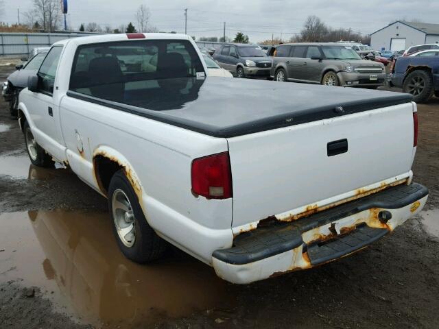 1GCCS14HX38140818 - 2003 CHEVROLET S TRUCK S1 WHITE photo 3