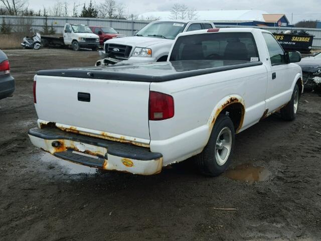 1GCCS14HX38140818 - 2003 CHEVROLET S TRUCK S1 WHITE photo 4