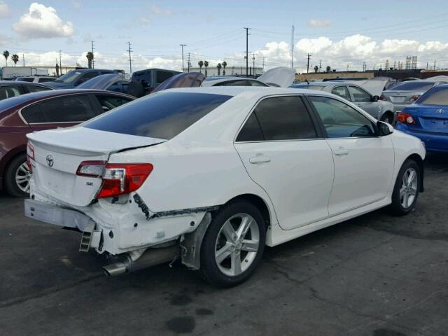 4T1BF1FK2EU775191 - 2014 TOYOTA CAMRY L WHITE photo 4