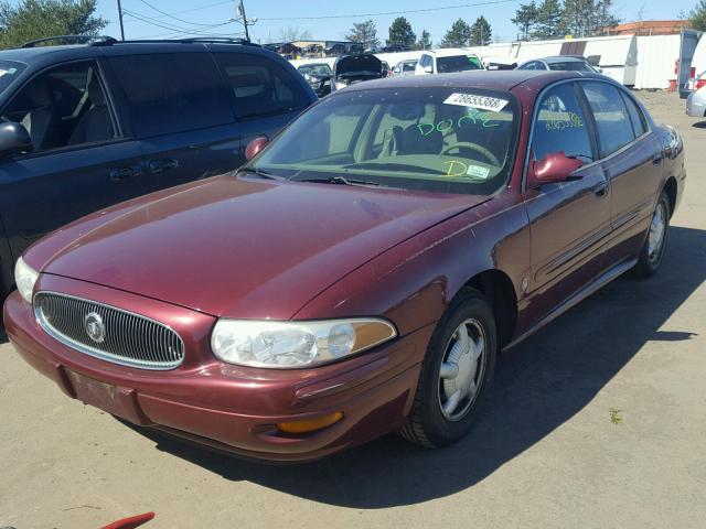 1G4HP54K0Y4250281 - 2000 BUICK LESABRE CU MAROON photo 2