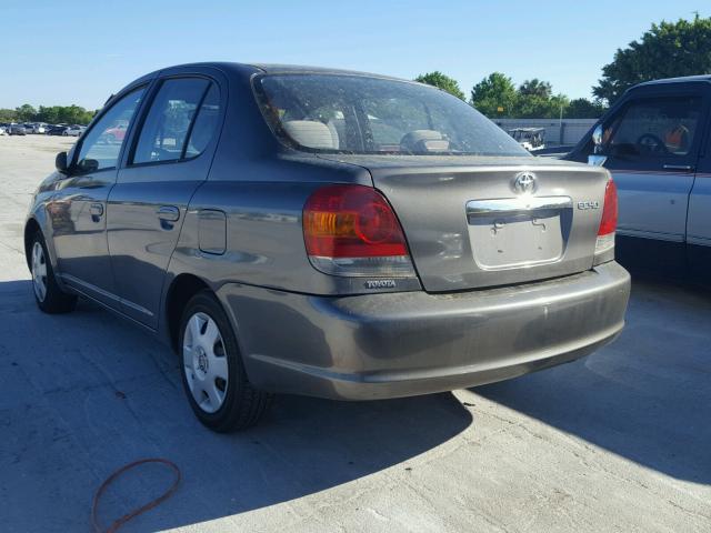 JTDBT123630300966 - 2003 TOYOTA ECHO GRAY photo 3