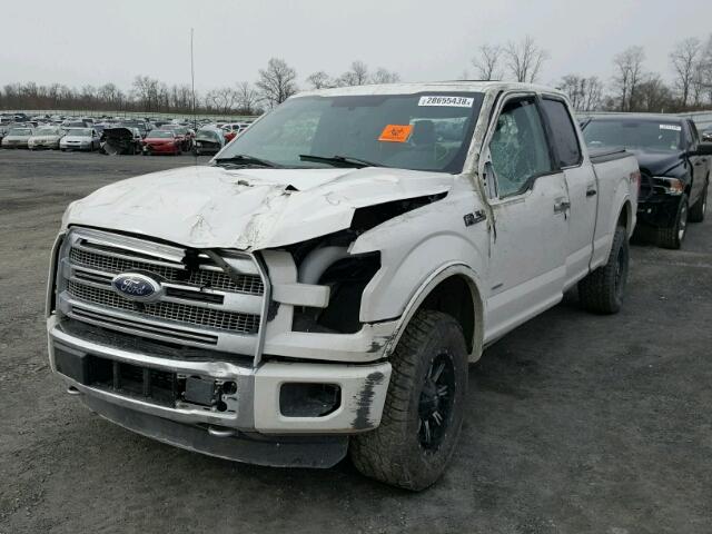 1FTFW1EG4FFB21365 - 2015 FORD F150 SUPER WHITE photo 2