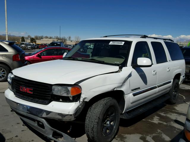 3GKFK16T61G271934 - 2001 GMC YUKON XL K WHITE photo 2