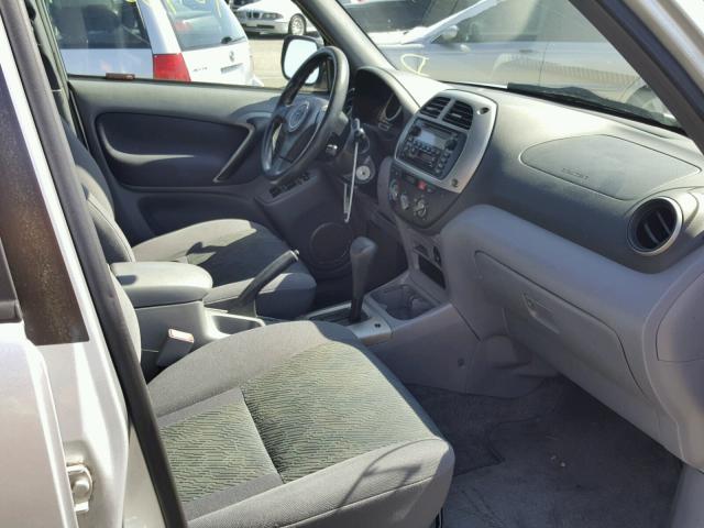 JTEGH20V510007277 - 2001 TOYOTA RAV4 SILVER photo 5