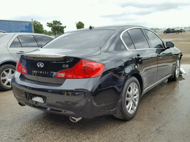 JNKBV61E37M720918 - 2007 INFINITI G35 BLACK photo 4