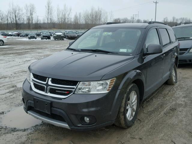 3C4PDDBG0HT592759 - 2017 DODGE JOURNEY SX GRAY photo 2