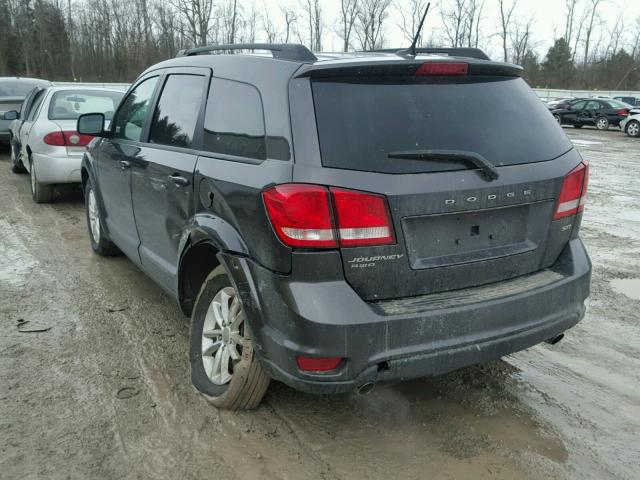 3C4PDDBG0HT592759 - 2017 DODGE JOURNEY SX GRAY photo 3