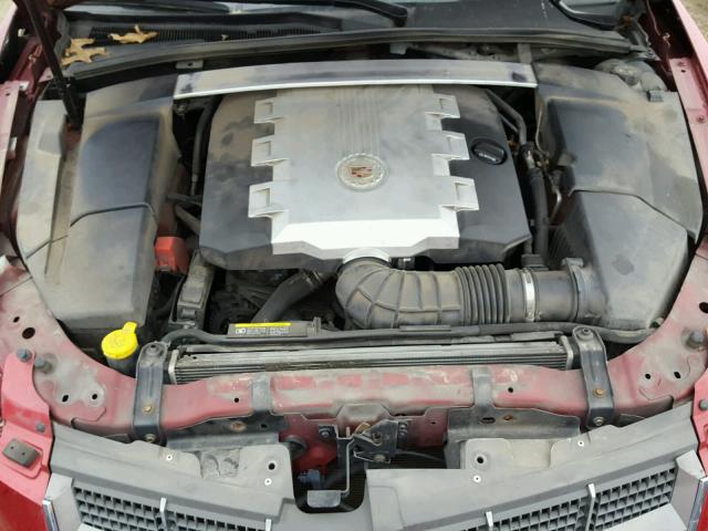 1G6DF577780162013 - 2008 CADILLAC CTS RED photo 7