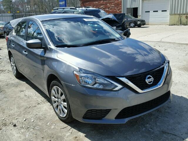 3N1AB7AP6HL642629 - 2017 NISSAN SENTRA S GRAY photo 1